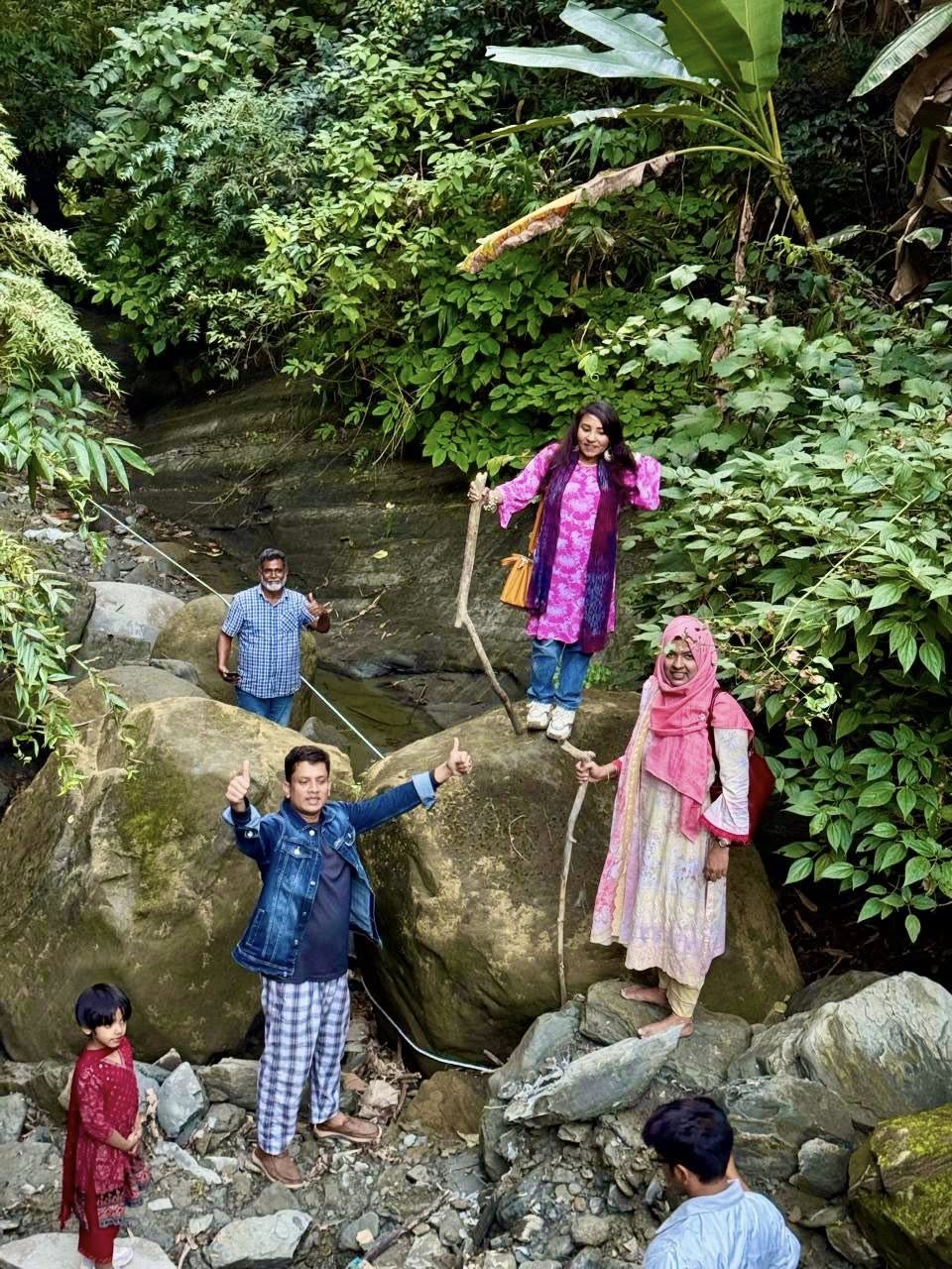 The waterfall trail
